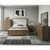 Brown Queen Bed – Upholstered Headboard with USB Charging