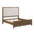 Brown Queen Bed – Upholstered Headboard with USB Charging