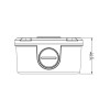 Alibi Vigilant ALI-JB05-B-IN Black Junction Box (With Circular Base) For Bullet Cameras
