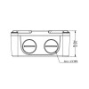 Alibi ALI-JB07-D-IN Junction Box for Bullet Cameras