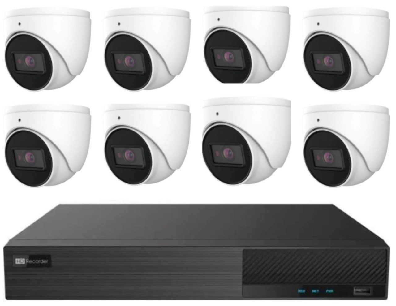 Titanium KitN4K168 16Ch 12MP(4K) HD 16POE NVR with x 8MP Outdoor