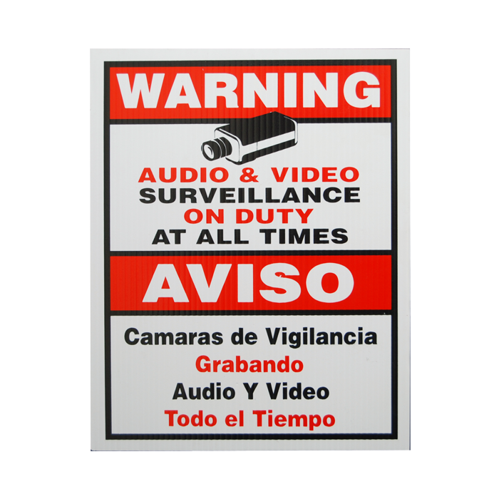 LTS LTSIGNB CCTV Warning Sign 11 x 9 - SP Security Inc.