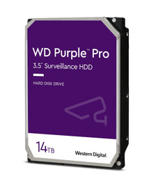 Western Digital HDD14TBPUR 14TB AI Surveillance Hard Disk Drive, 7200 RPM Class, SATA 6 GB/S, 512 MB Cache, 3.5 Inch