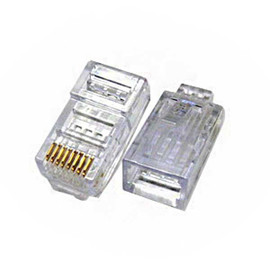 White Label RJ45BAG50PC Cat5E RJ45 pass through Modular Plug 50pc Bag