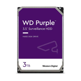 Western Digital HDD3TBPUR 3TB HD Purple Surveillance Hard Drive, 5400RPM, 64Mb Cache