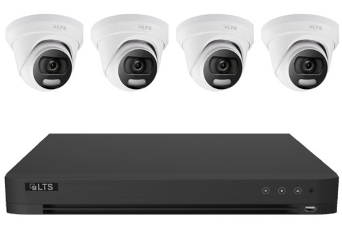 LTS KIT23| 8CH 8MP 4K H.265+ DVR Bundle with 4 x 8MP Color247 HD-TVI Turret Cameras