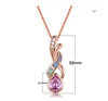 "Teardrop" Rose Opal Tachyon Pendant