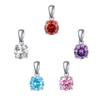 PETITE 12mm - CZ Round Cut Pendant