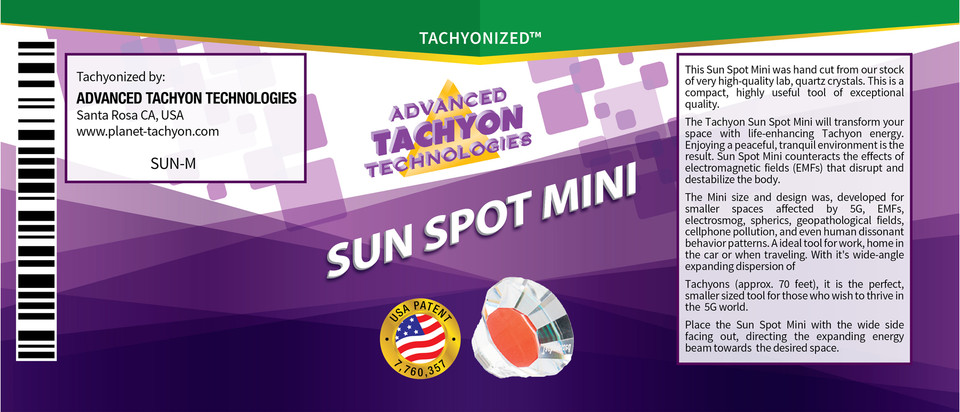 Tachyonized Sun Spots Mini Single