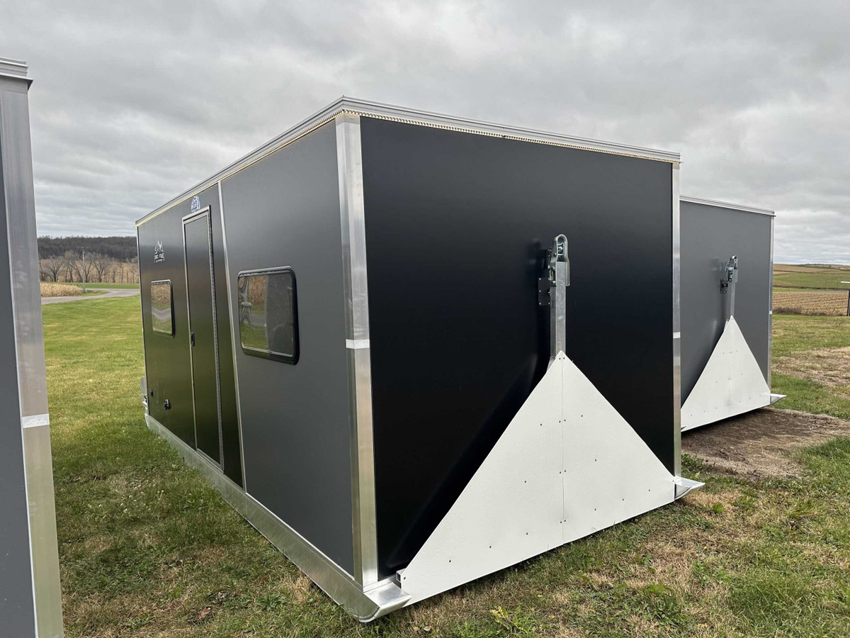 8' X 16' Four Window, Single Door Skid House Pro Fab Outdoors