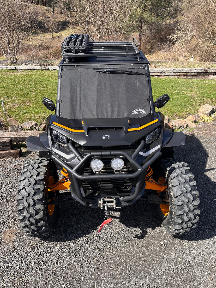 Polaris RZR XP padded windshield cover.  Fits 2021 RZR XP and newer.