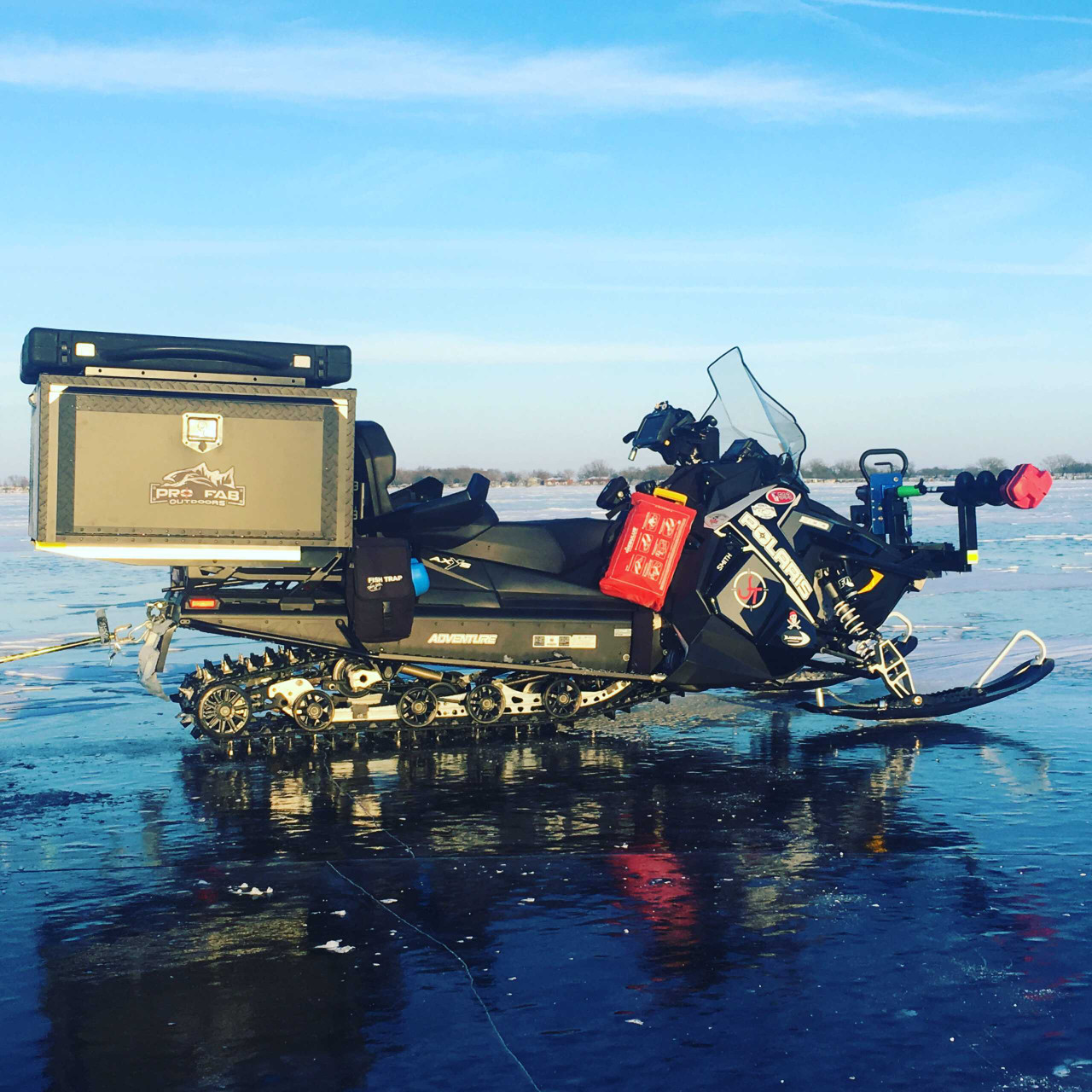 arctic boy ice fishing box price Plano Hunter Deep Ice Combo Case A covered secondary tray serves as a tackle box with removable dividers ATV/Snowmobile Box