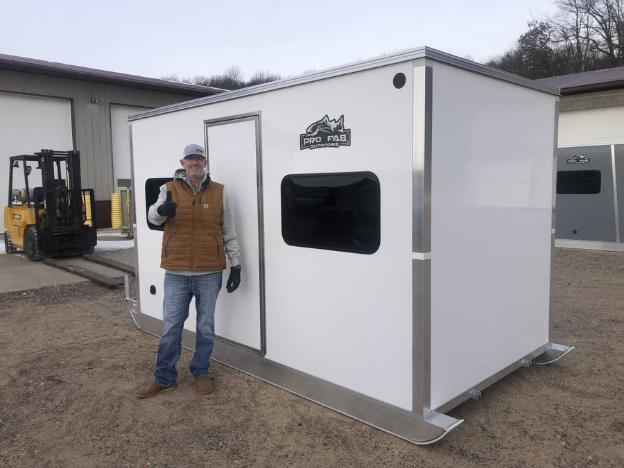 6.6 X 12 Three Window, Single Door Skid House Pro Fab Outdoors