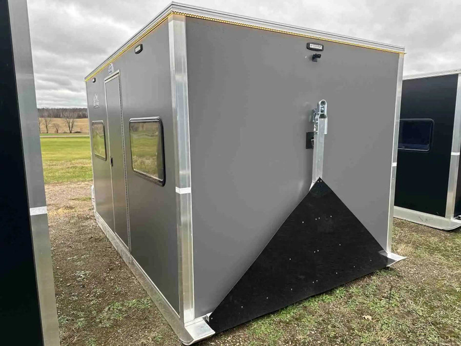 8' X 12' - Three Window, Single Door Skid House Pro Fab Outdoors