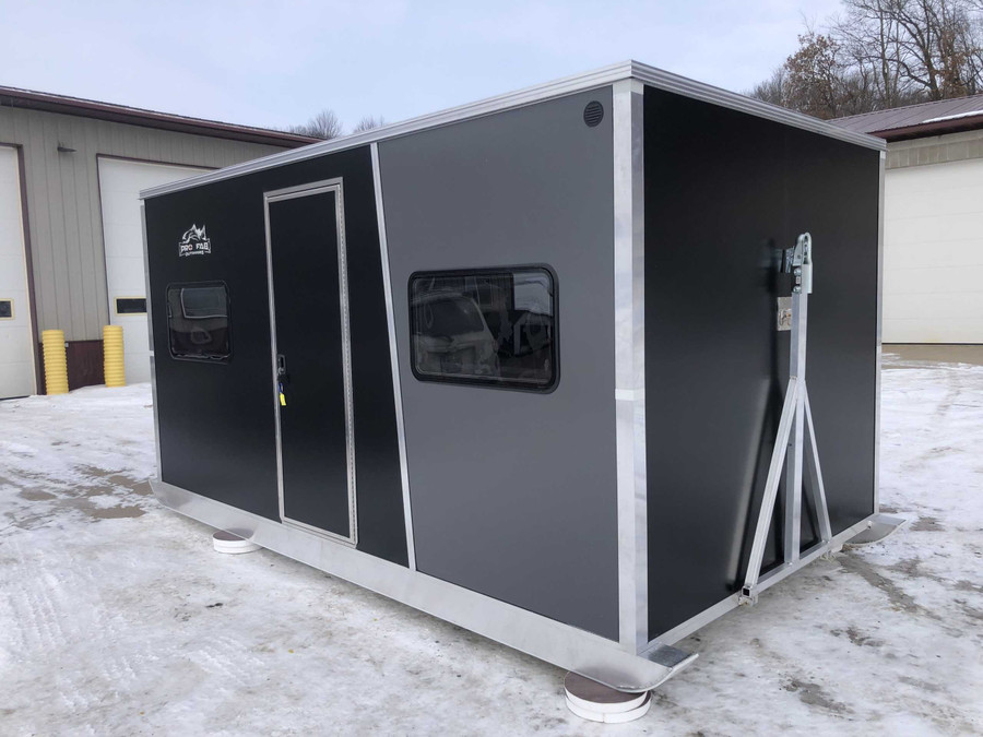 8' X 14' Four Window, Single Door Skid House Pro Fab Outdoors