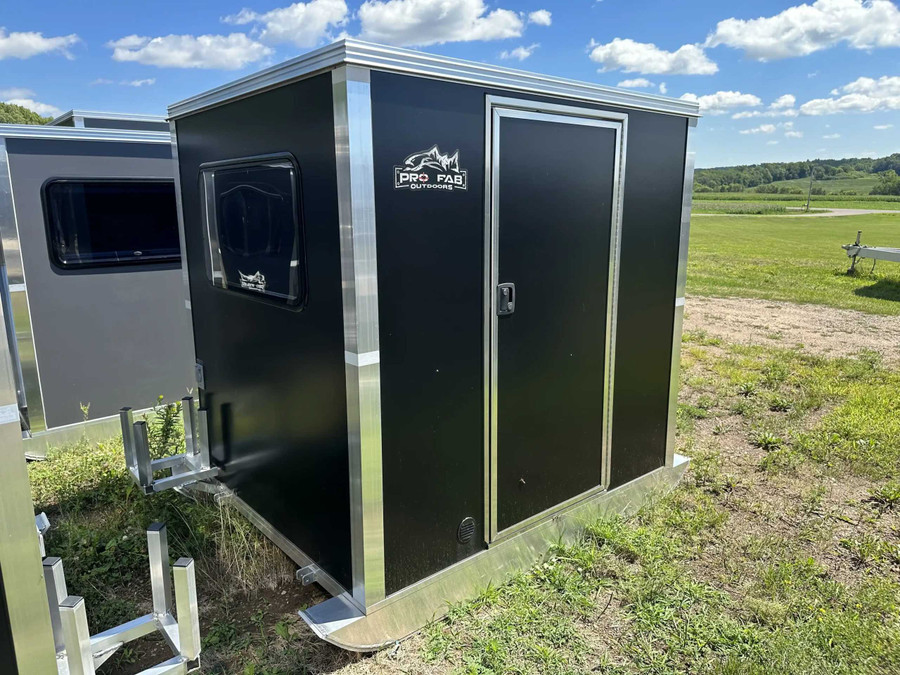 5 X 6 Two Window, Single Door Skid House-1 Pro Fab Outdoors