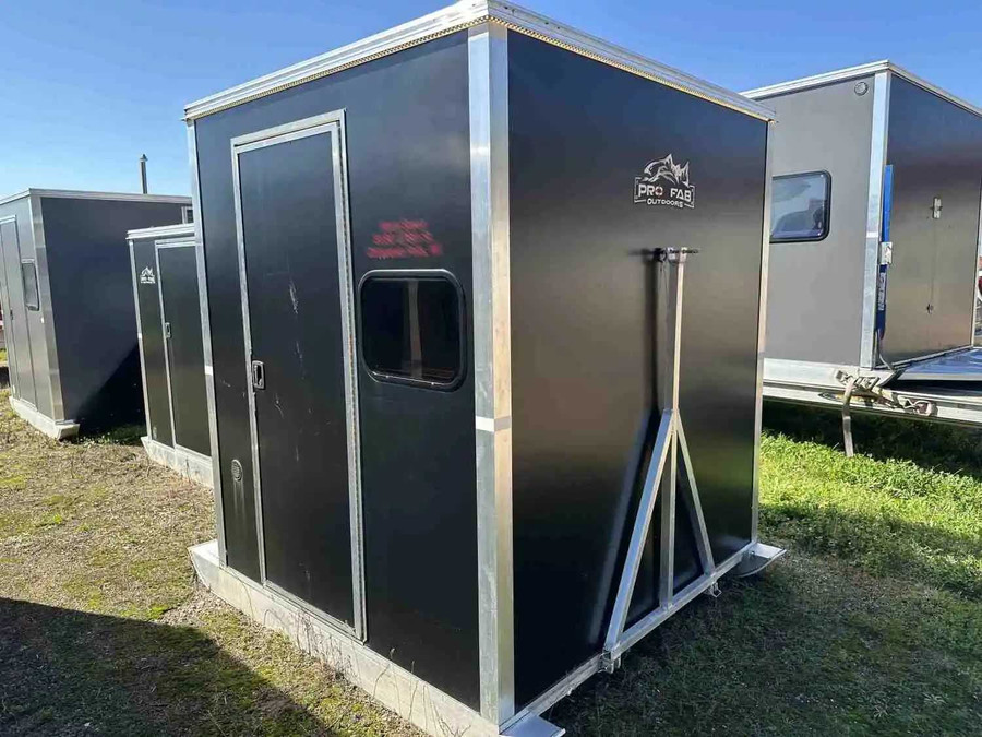 6.6 wide x 6’ long TWO DOORS with three Windows Pro Fab Outdoors