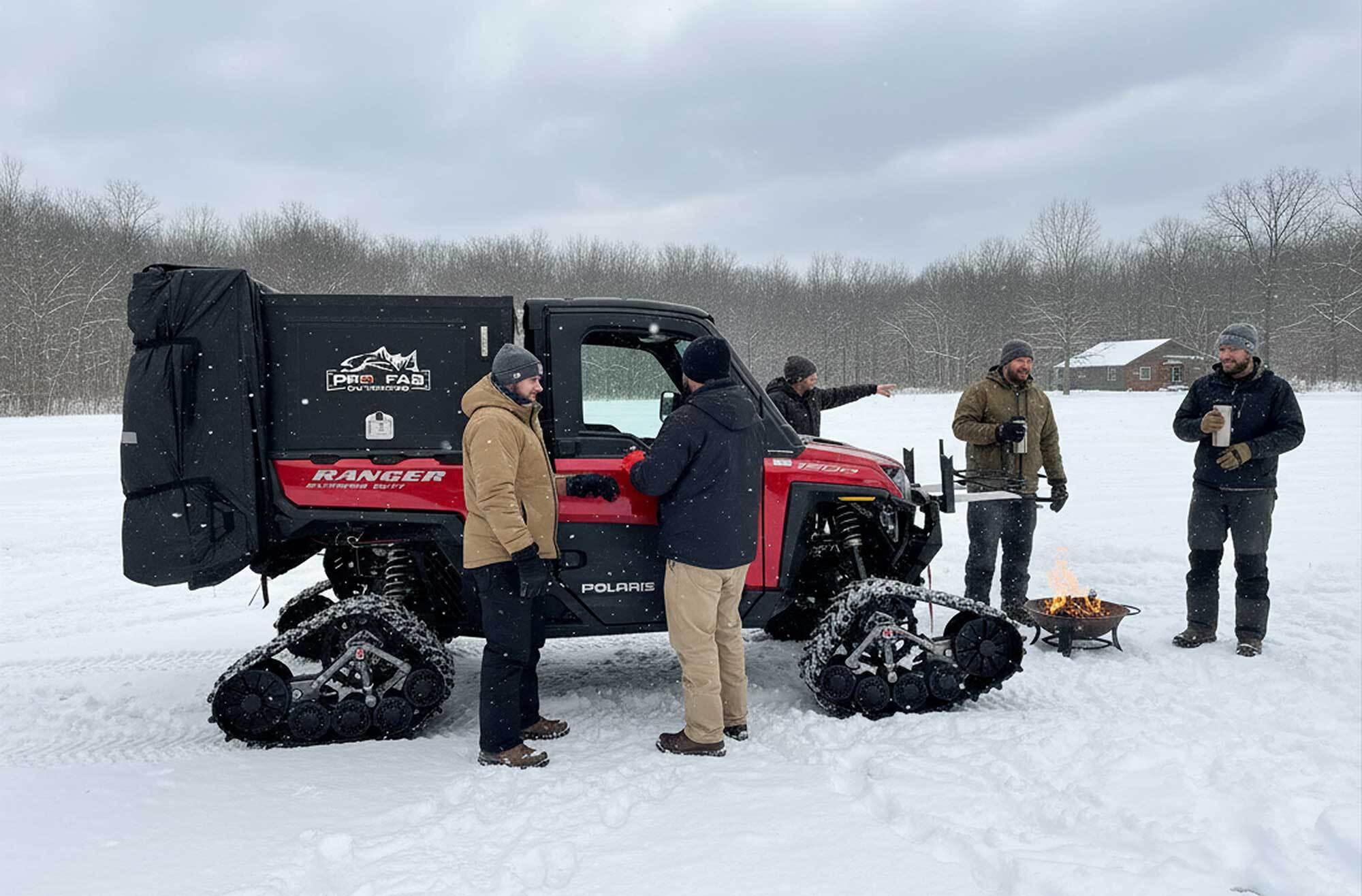 pro fab outdoors utv topper winter
