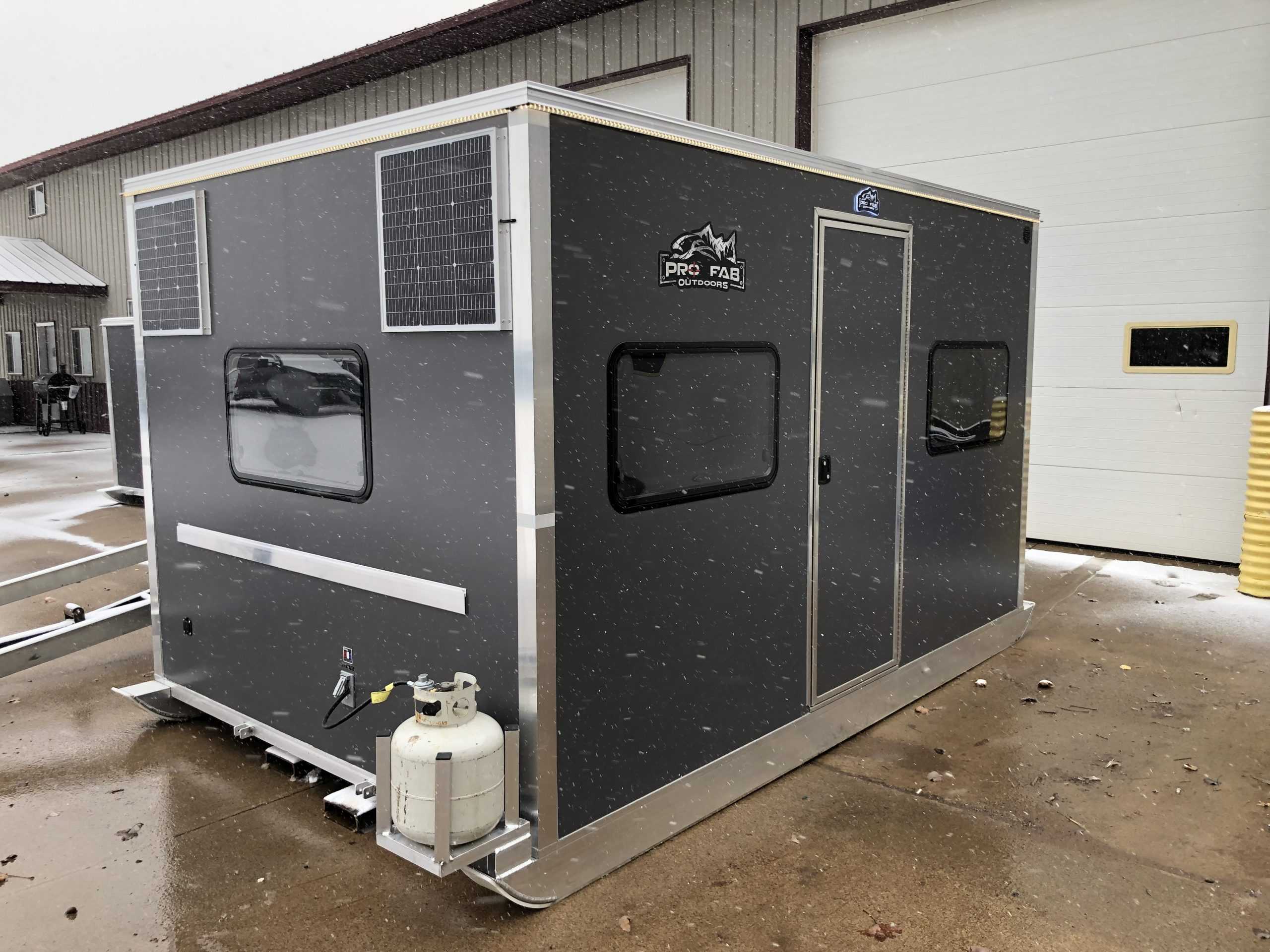 Buy 8' X 12' Five Window, Single Door Skid House | Pro Fab Outdoors