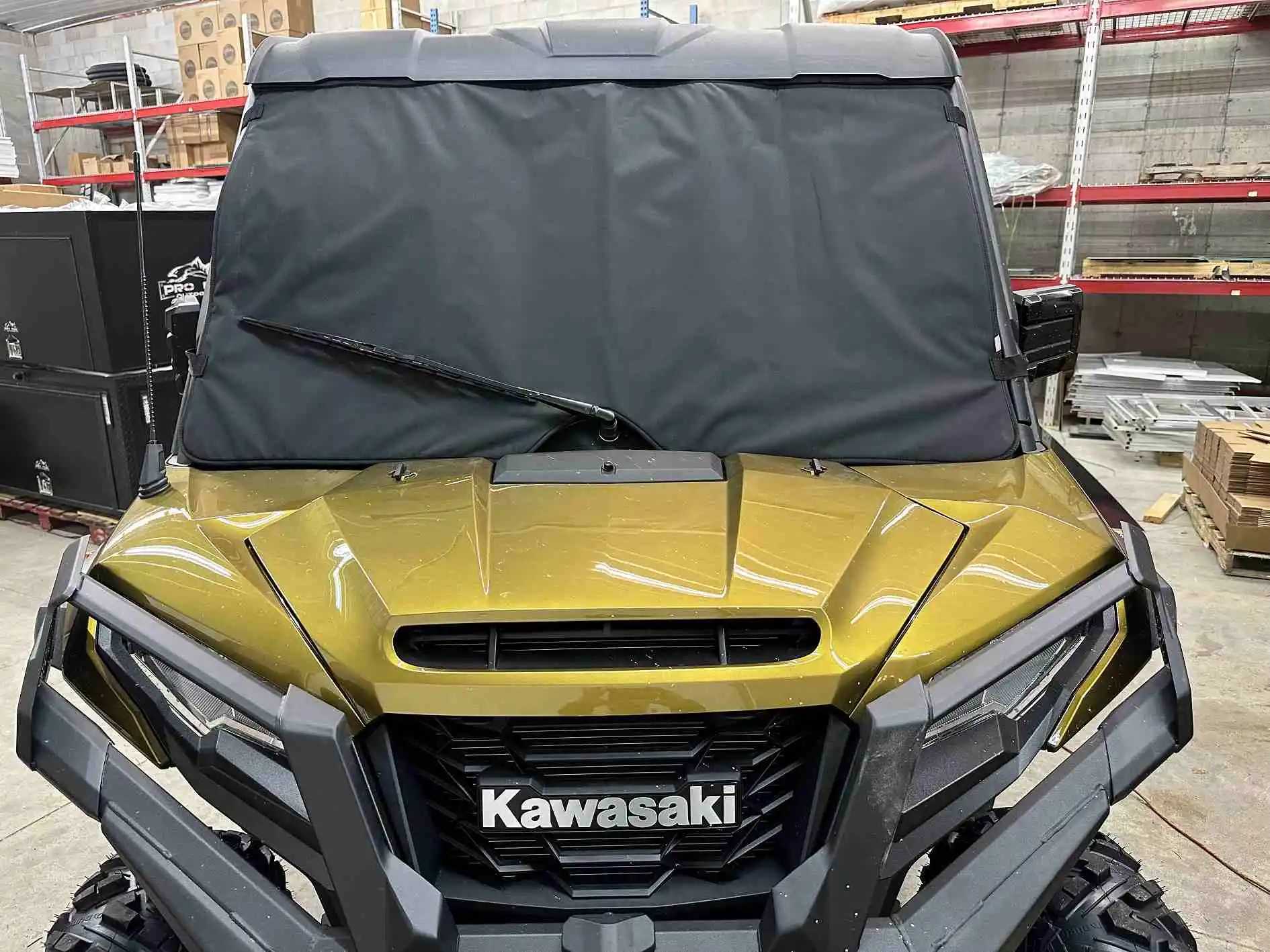 メンズ サロモン フロンティア157・RIDE C-2 ビンディング・カバー Buy Padded Windshield Cover for Kawasaki Ridge | Pro Fab Outdoors
