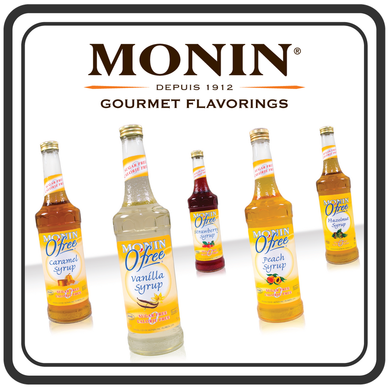 Monin SUGAR FREE Syrups - 750 ml