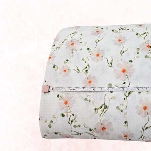 Daisy Vines W Missonia Knit Fabric (sold by half yards)