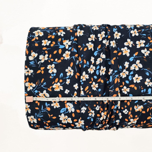 Vintage Blues  Midnight Poly Swiss Dot Fabric (sold by half yards)