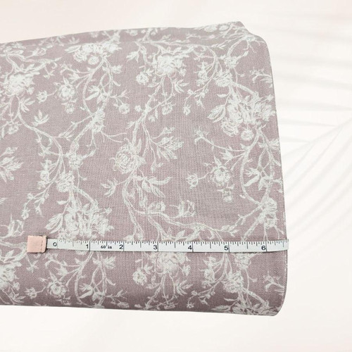 Taupe Rayon Linen Print (sold by half yards)