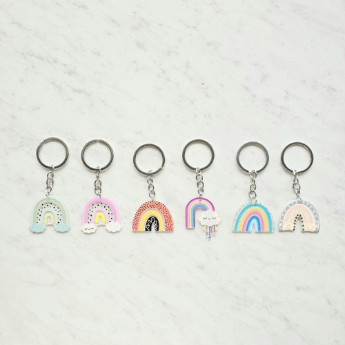 Acrylic Rainbow Keychain
