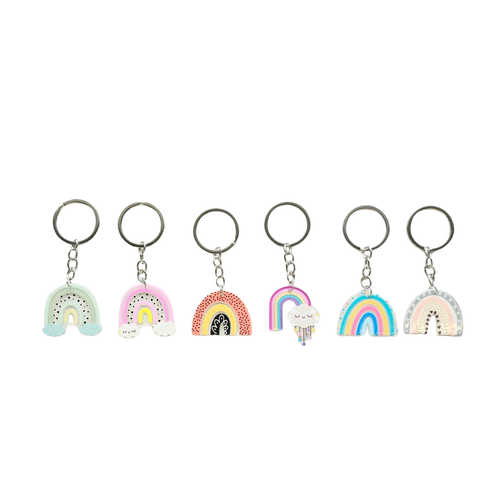 Acrylic Rainbow Keychain