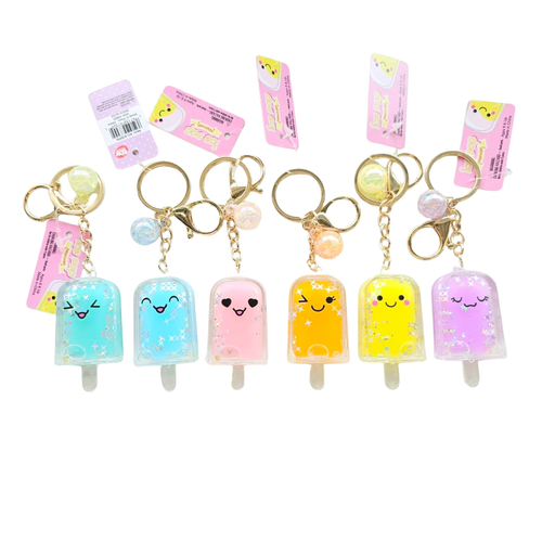 Ice Pop Liquid Keychain