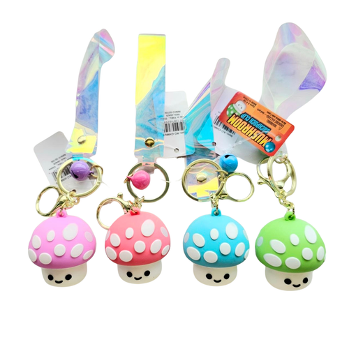 Mushroom Charm Keychain