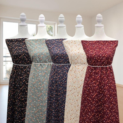Fall Sprig T Linen/Viscose Fabric (sold by half yards)