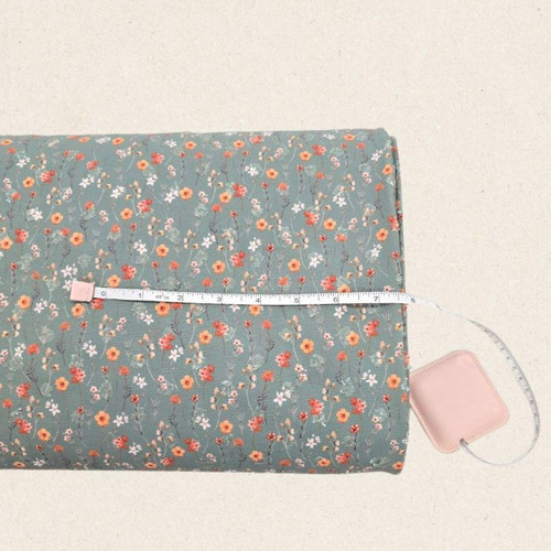 Fall Sprig S Poly Swiss Dot Fabric (sold by half yards)