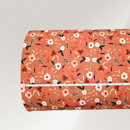 Fall Breeze Pumpkin Liverpool Knit Fabric (sold by half yards)