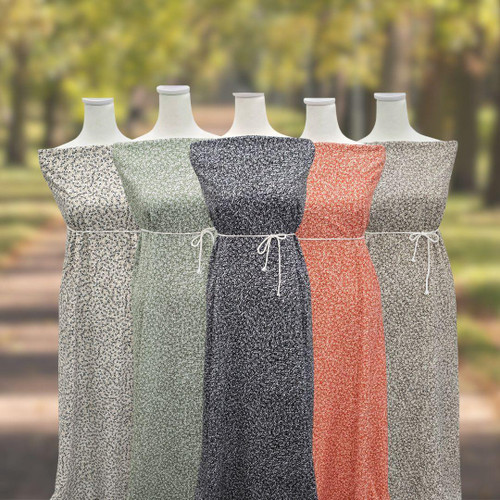 Micro Orange Knit Swiss Dot Fabric (sold by half yards)