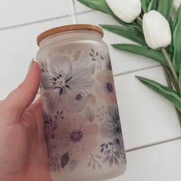 Spring Florals Glass Cup