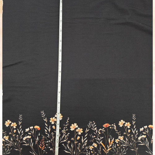 Fall Border 3 Poly Rib Knit Fabric (sold by half yards)