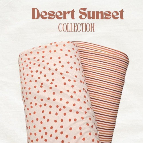 Sunset Stripe Liverpool Knit Fabric (sold by half yards)