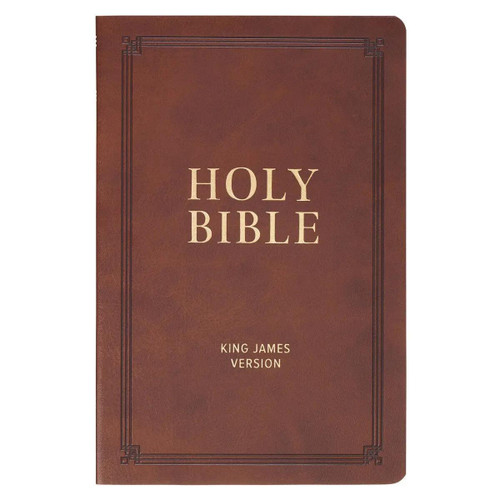 Brown Faux Leather KJV Bible