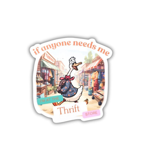 Thrift Store Waterproof Sticker