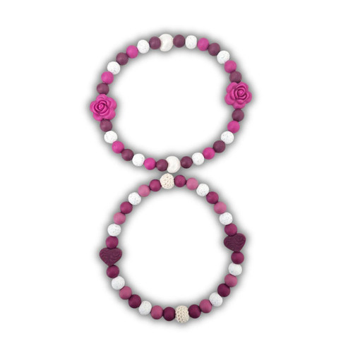 Maroon Loop Beads