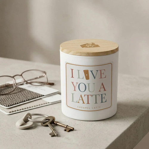 Love You A Latte Candle