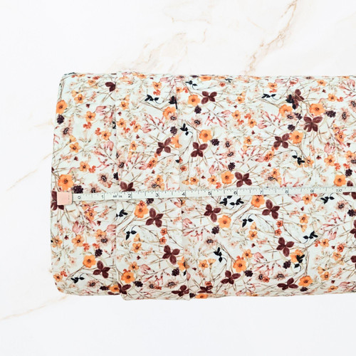 Autumn Briar White Knit Swiss Dot Fabric (sold by half yards)