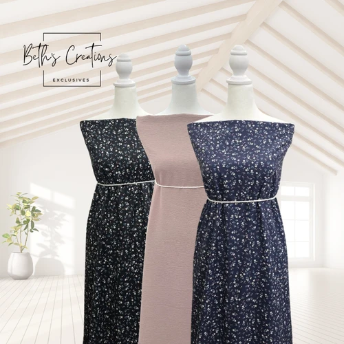 Small Elegant B Round Poly Swiss Dot Fabric (sold by half yards)