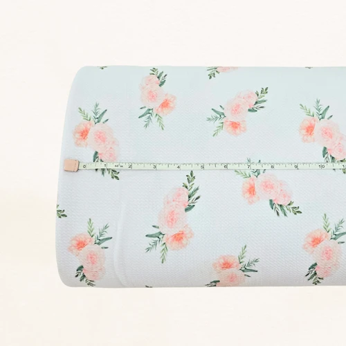 Large Floral Liverpool Knit Fabric (sold by half yards)