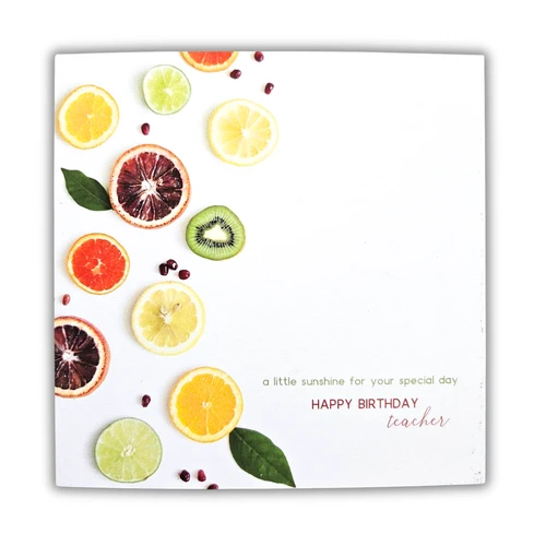 Scattered Citrus Card