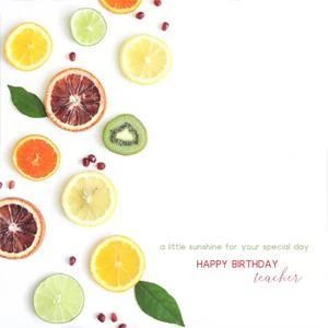 Scattered Citrus Card