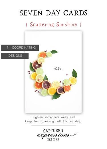 Scattering Sunshine 7 Day Cards