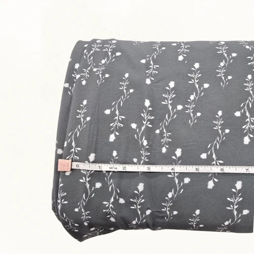 Rose Sprig S 4 Way Stretch Crinkle Poly Fabric (sold by half yards)